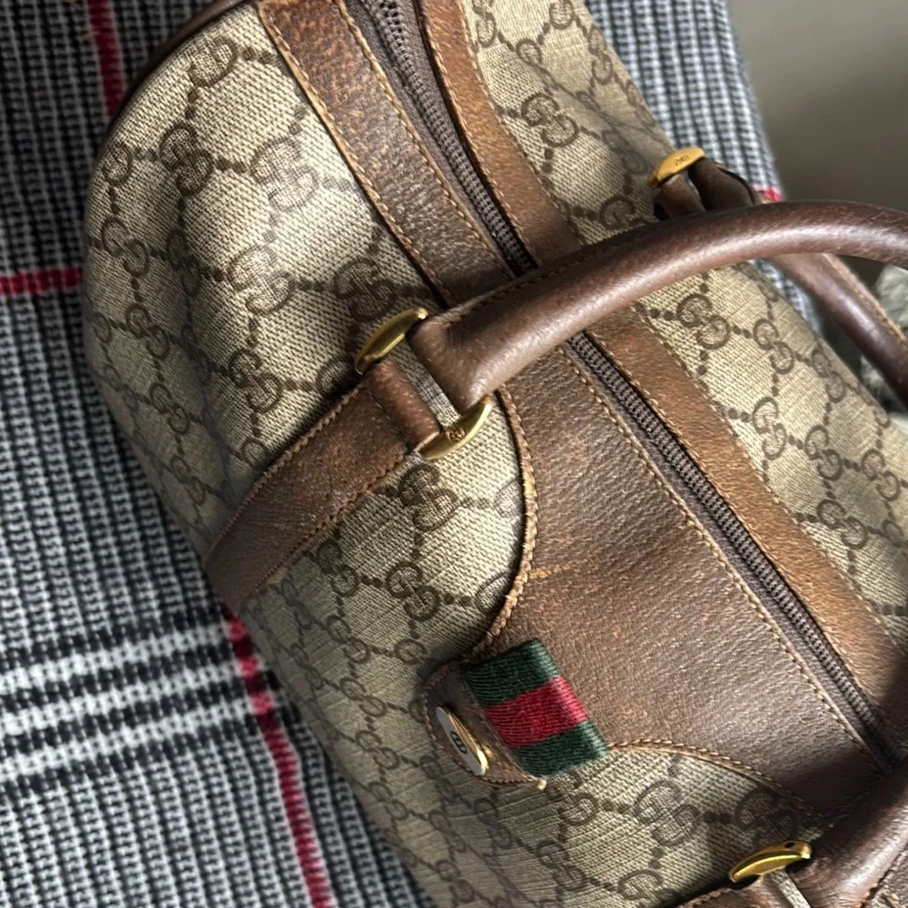 Gucci Brown Monogram Handbag - Picture 10 of 15